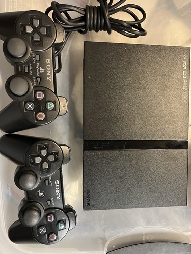 Console playstation ps2 slim - console,